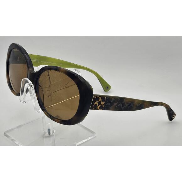 Coach HC8002 Victoria Sunglasses Frames Only Tortoiseshell Green 57-16-135 K7 main image 7